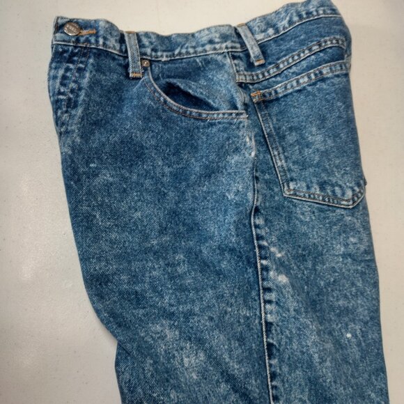 Vintage Sasson Acid Wash Jeans Women 14 Blue Stone Washed High Waist Mom 80s 90s - Picture 7 of 16